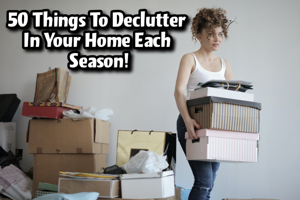 50 Things to declutter in your home each season